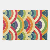 ボホカラフルレインボー キッチンタオル (横)