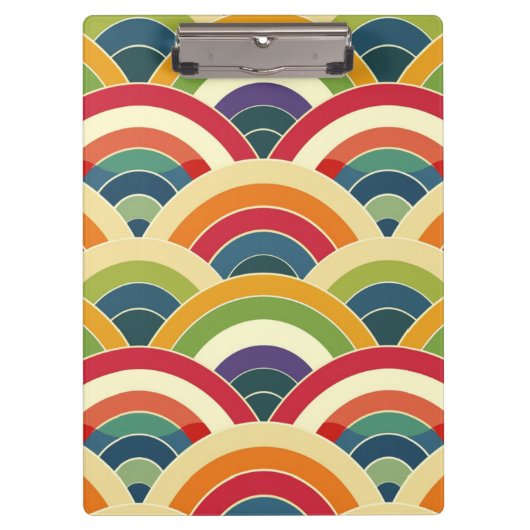ボホカラフルレインボー クリップボード (正面)
