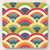 ボホカラフルレインボー コースター (正面)