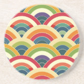 ボホカラフルレインボー コースター (正面)