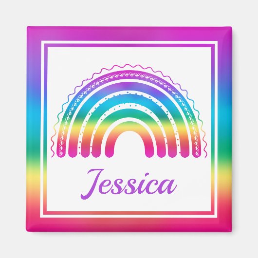 ボホカラフルレインボー マグネット (正面)