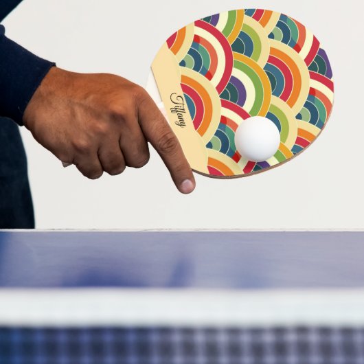 ボホカラフルレインボー 卓球ラケット (インサイチュ)