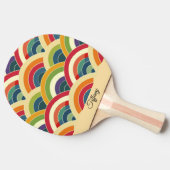 ボホカラフルレインボー 卓球ラケット (横)