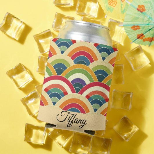 ボホカラフルレインボー 缶クーラー (インサイチュ 夏)