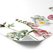 ボホカラフルワイルドフラワー結婚ズ・ウェルカム ポスター (角)