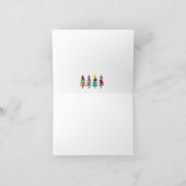 ボホカラフルーのクリスマスツリーパターン シーズンカード (内部)