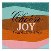 ボホカラフル感動的引用文光沢壁位置 ポスター (正面)