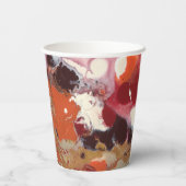 ボホカラフル抽象芸術60th誕生日パーティー 紙コップ (裏面)