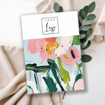 ボホカラフル絵を描フローラネックレスイヤリングロゴ