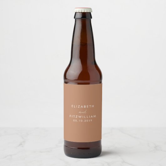 ボホカラメルモカ結婚ス ビールラベル (正面)