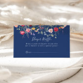 ボホカラー数々のワイルドフラワーおむつラッフルチケット エンクロージャーカード