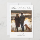 ボホカリグラフィー白黒ヴァレンティーンズデイファミリー シーズンカード (正面)