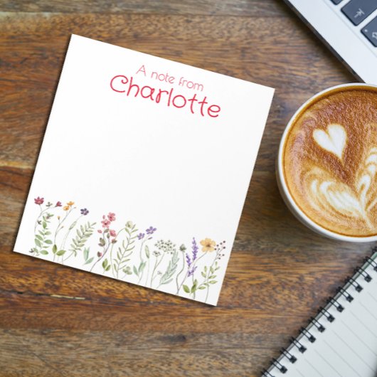 ボホカントリーヴィンテージ山花水色 ノートパッド