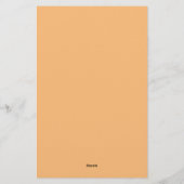 ボホカントリー山花水色イエロー 便箋 (裏面)