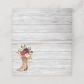 ボホカントリー素朴ウエスタンマルサラブルガンディブーツ プレイスカード (外部開封)