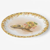 ボホカントリー素朴ワイルドウエストロデオ赤ちゃんシャワー ペーパープレート (アングル)