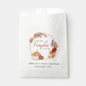 ボホカンプキンオレンジベビーシャワー秋シック治療 フェイバーバッグ (正面)