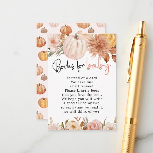 ボホカンプキンガールブックスベビー エンクロージャーカード (正面/裏面インサイチュ)