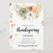ボホカンプキンサンクスギニングディナー 招待状 (正面/裏面)