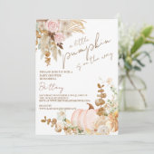 ボホカンプキンテーマベビーシャワーコレクション 招待状 (スタンド正面)