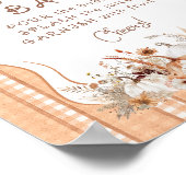 ボホカンプキンフローラベビーシャワーママモサバー ポスター (角)