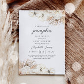 ボホカンプキンフローラ男女兼用ベビーシャワー 招待状