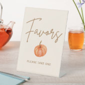 ボホカンプキンベビーシャワーのお願い 台座サイン (インサイチュ)