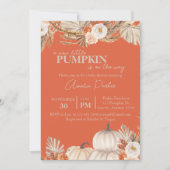 ボホカンプキンベビーシャワーへの招待 招待状 (正面)