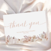 ボホカンプキンベビーシャワーサンキューカード エンクロージャーカード