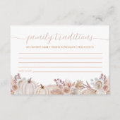 ボホカンプキンベビーシャワーファミリートラディショナルカード エンクロージャーカード (正面)