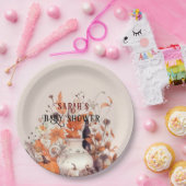 ボホカンプキン秋ベビーシャワー ペーパープレート (パーティー)