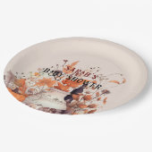 ボホカンプキン秋ベビーシャワー ペーパープレート (アングル)