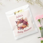 ボホカンプキン秋紅葉ベビーシャワー フェイバーバッグ (封をした状態)