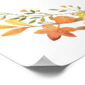 ボホカンプキン秋葉ベビーシャワー歓迎サイン ポスター (角)