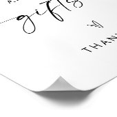 ボホカードとギフトのサイン、ミニマモダンリスト ポスター (角)