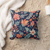 ボホガーデンウィムシートロピカルフローラ装飾用クッション クッション (ブランケット)