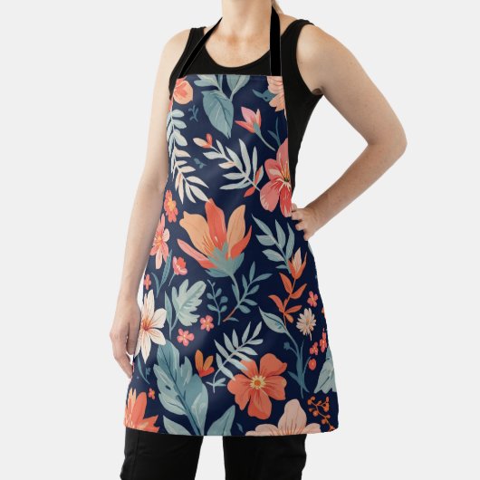 ボホガーデンウィムシー – フローラルパターン料理エプロン エプロン (インサイチュ)