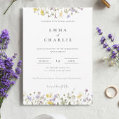 ボホガーデンエレガントワイルドフラワーズ結婚式招待状 招待状