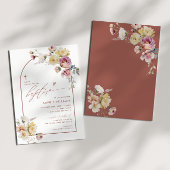 ボホガーデンバラフラワーズバプテスマ招待状 招待状