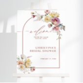 ボホガーデンバラフラワーズブライダルシャワーウェルカム ポスター