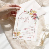 ボホガーデンバラフラワーズブライダルシャワー 招待状