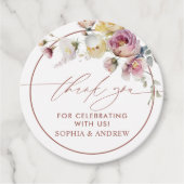 ボホガーデンバラフラワーズ結婚式の引き出物ラベル フェイバータグ (正面)