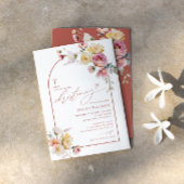 ボホガーデンバラフラワーズ《キリスト教》洗礼式や命名式招待状 招待状