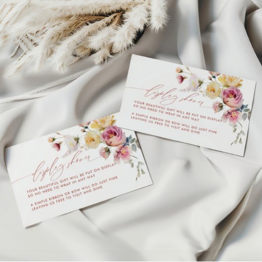 ボホガーデンバラ花花表示シャワー エンクロージャーカード