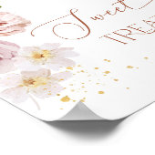 ボホガーデンフラワーズスイートトリートテーブル ポスター (角)