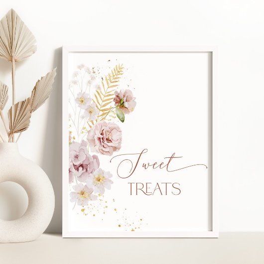 ボホガーデンフラワーズスイートトリートテーブル ポスター