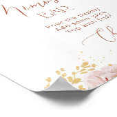 ボホガーデンフラワーズミモサバー ポスター (角)