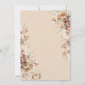 ボホガーデンフラワーズラブ開花ブライダルシャワー 招待状 (裏面)