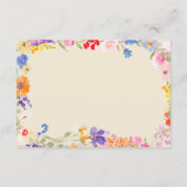 ボホガーデン夏の野草結婚の詳細 エンクロージャーカード (裏面)