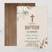 ボホガーデン洗礼テーマ 招待状 (正面/裏面)